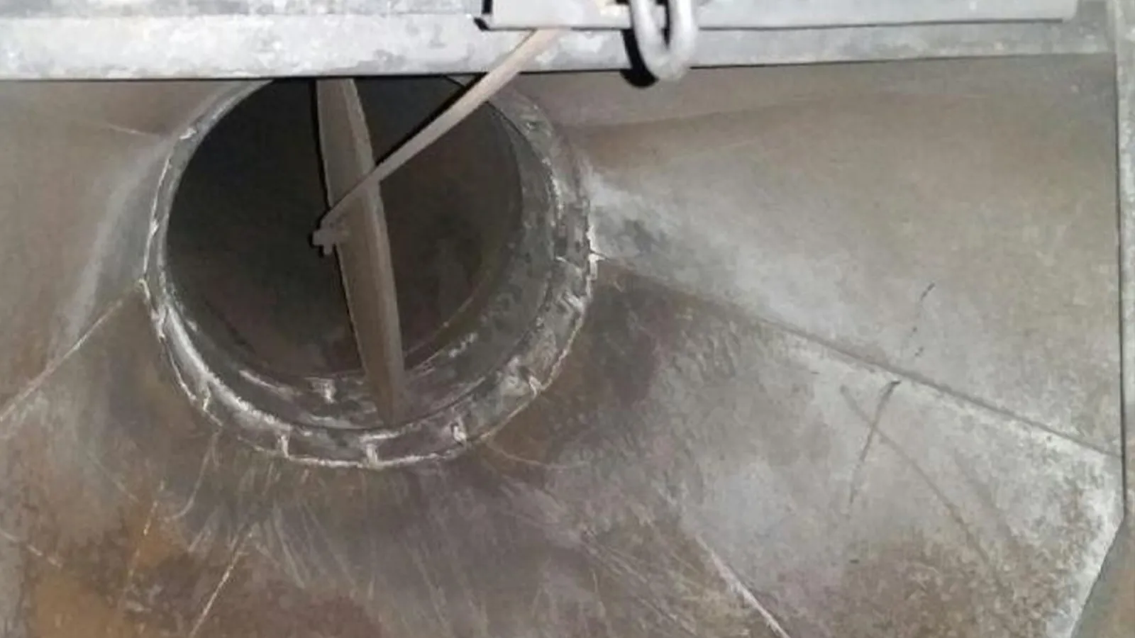 The same chimney flue after cleaning