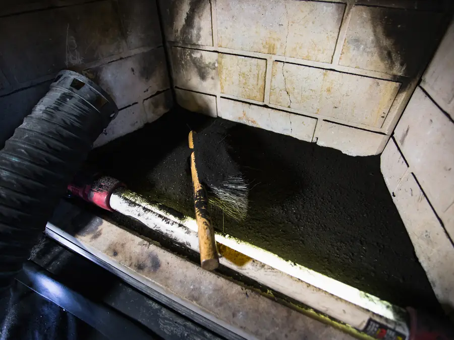 Creosote removed from a firebox on a Phoenix-area job