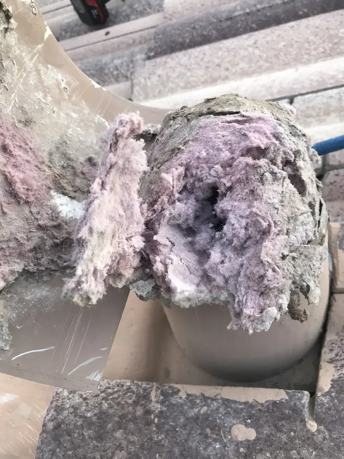 Dryer vent clogged with lint